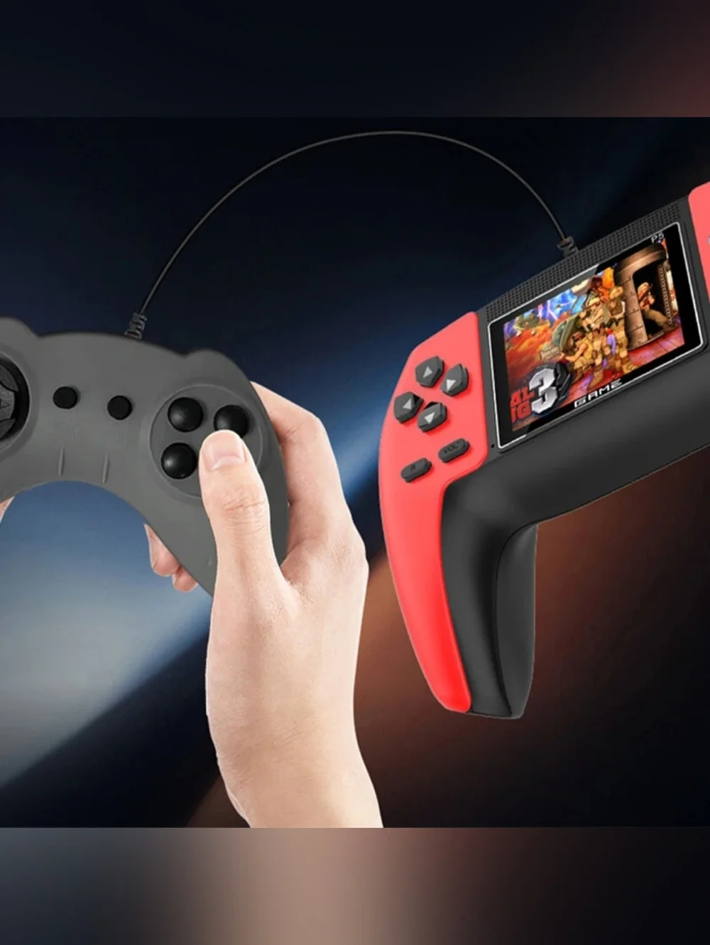 P5 Dual Player Retro Gamepad Console with Display Screen Built-in 520 Games